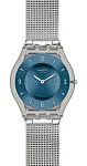 Swatch Skin Metal Knit Blue SFM120M
