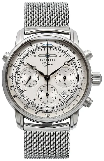 Zeppelin 100 Years Zeppelin Automatic Chrono Valjoux Mesh ZE-7618M-1
