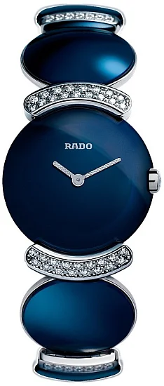 Rado Coupole Blue Fascination Lady Diamonds Quartz White Gold R91173208