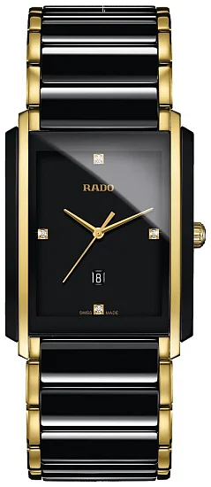 Rado Integral Gent Diamonds Quartz L Black Ceramic R20204712