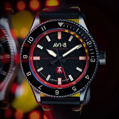AVI-8 Flyboy Tuskegee Airmen Meca-Quartz Limited Edition Lucata Set AV-4103-01