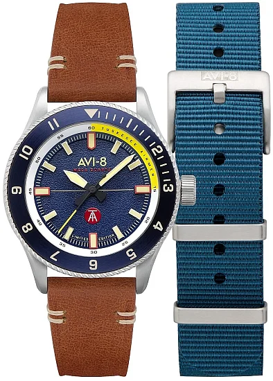 AVI-8 Flyboy Tuskegee Airmen Meca-Quartz Limited Edition Lucera Set AV-4103-02