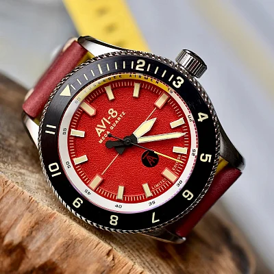 AVI-8 Flyboy Tuskegee Airmen Meca-Quartz Limited Edition Ramitelli Set AV-4103-04