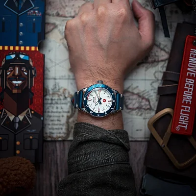 AVI-8 Flyboy Tuskegee Airmen Meca-Quartz Limited Edition Torretto Set AV-4103-03