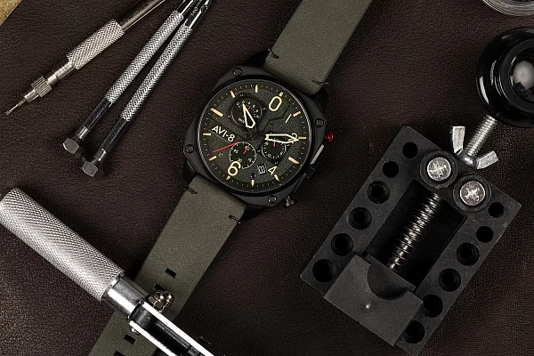 AVI-8 Hawker Hunter Chrono Retrograde AV-4052-08