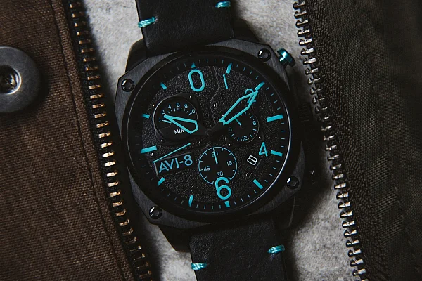 AVI-8 Hawker Hunter Retrograde Chronograph Blue Diamond AV-4052-05