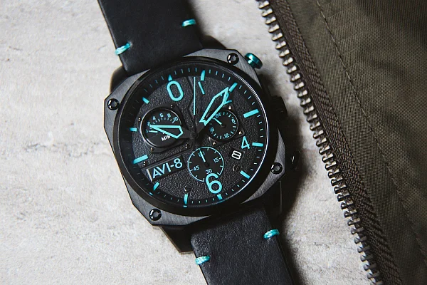 AVI-8 Hawker Hunter Retrograde Chronograph Blue Diamond AV-4052-05