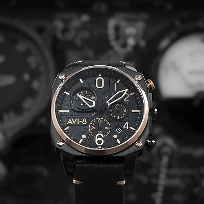 AVI-8 Hawker Hunter Chrono Retrograde AV-4052-04