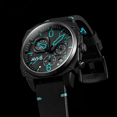 AVI-8 Hawker Hunter Retrograde Chronograph Blue Diamond AV-4052-05