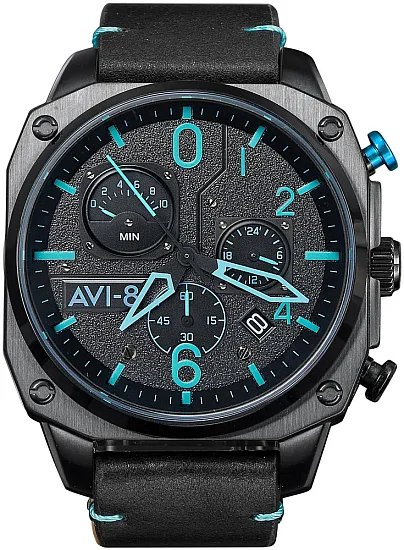 AVI-8 Hawker Hunter Retrograde Chronograph Blue Diamond AV-4052-05