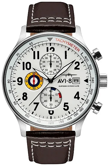 AVI-8 Hawker Hurricane Classic Chronograph Classic White AV-4011-01