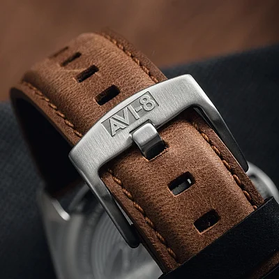 AVI-8 P-51 Mustang Blakeslee Chronograph Bronze Oak AV-4077-02