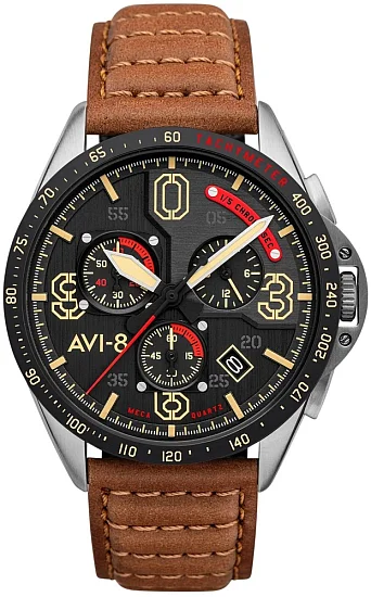 AVI-8 P-51 Mustang Blakeslee Chronograph Bronze Oak AV-4077-02