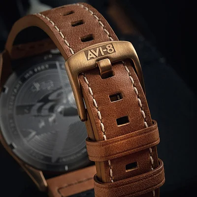 AVI-8 Spitfire Lock Chronograph Bronze Green Meca-Quartz AV-4089-02