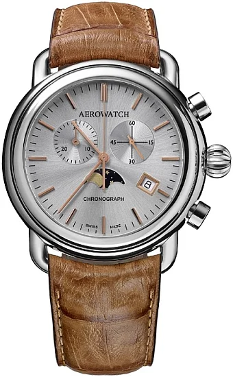 Aerowatch 1942 Chrono Moonphase Quartz A 84934 AA06