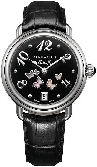 Aerowatch 1942 Mid-Size Lady Butterfly Quartz A 44960 AA03