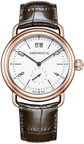 Aerowatch 1942 Big-Date Quartz A 41900 RO04