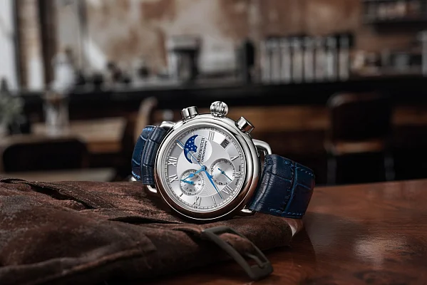 Aerowatch 1942 Chrono Moonphase Quartz A 78100 AA03
