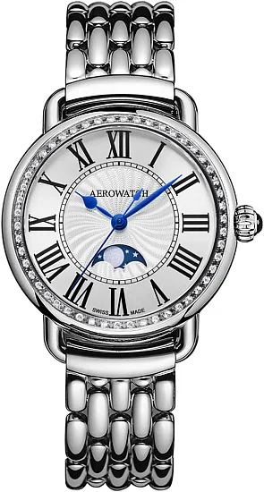 Aerowatch 1942 Elegance Moonphase Diamonds A 43960 AA03 DIA M