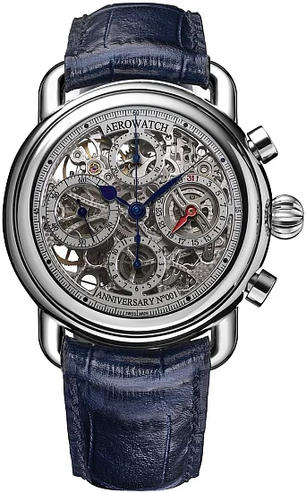 Aerowatch 1942 Gent Skeleton Automatic Chronograph Numbered Edition A 61901 AA20 SQ-2