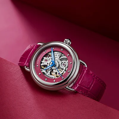 Aerowatch 1942 Mid-Size Lady Skeleton Automatic Diamonds A 60960 AA21