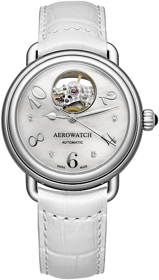 Aerowatch 1942 Mid-Size Lady Elegance Automatic Open-Heart A 68922 AA04