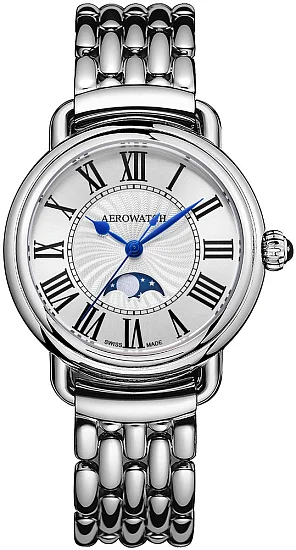 Aerowatch 1942 Moonphase Quartz Ladies A 43960 AA03 M