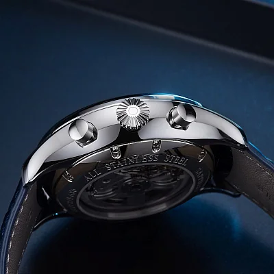 Aerowatch Les Grandes Classiques Chronograph Semi-Skeletonized Gent Automatic A 61989 AA07 1-2 SQ