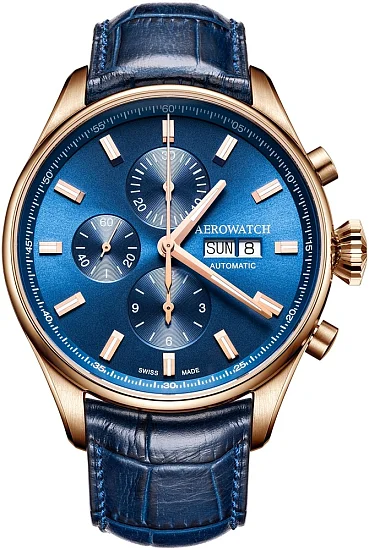 Aerowatch Les Grandes Classiques Gent Automatic Chronograph Day-Date A 61989 RO01