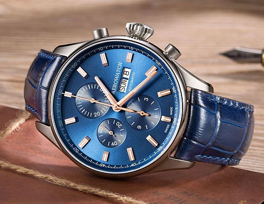 Aerowatch Les Grandes Classiques Gent Automatic Chronograph Day-Date A 61989 AA01