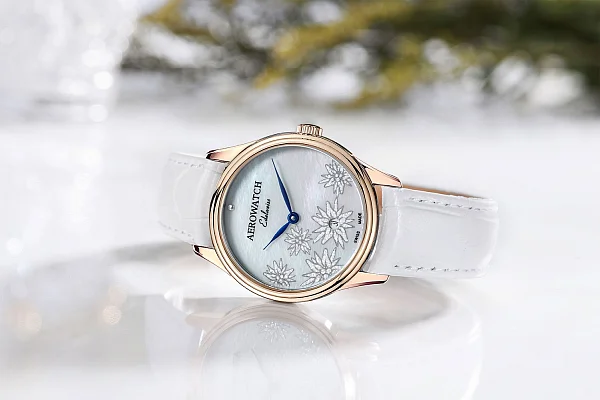 Aerowatch Les Grandes Classiques Lady Quartz Edelweiss A 49101 RO03