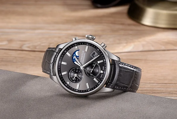 Aerowatch Les Grandes Classiques Quartz Chronograph Moonphase A 78990 AA01