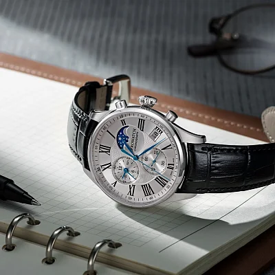Aerowatch Les Grandes Classiques Quartz Chronograph Moonphase A 78990 AA03