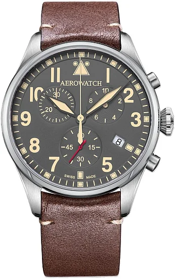 Aerowatch Les Grandes Classiques Quartz Chronograph Pilot A 79990 AA09