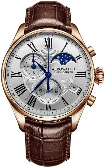 Aerowatch Les Grandes Classiques Quatz Chronograph Moonphase A 78990 RO03