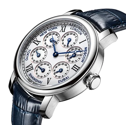 Aerowatch Renaissance 7 Times Zones Mechanical A 51974 AA01