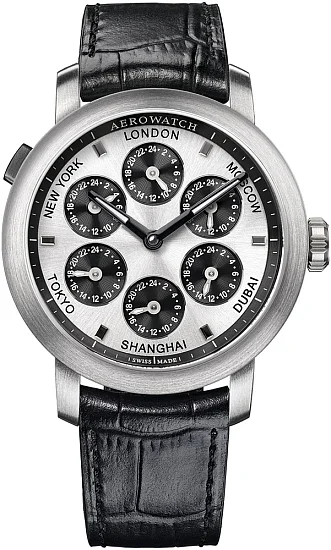 Aerowatch Renaissance 7 Times Zones Mechanical A 51974 AA03