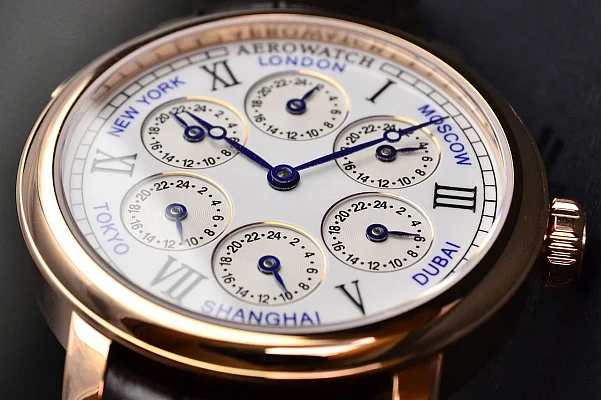 Aerowatch Renaissance 7 Times Zones Mechanical A 51974 R101