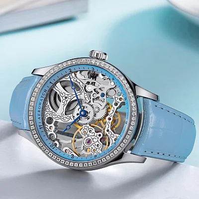 Aerowatch Renaissance Lady Mechanical Skeleton Diamonds A 57981 AA26 DIA