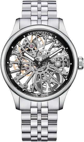 Aerowatch Renaissance Skeleton Cobweb A 50981 AA17 NEW M