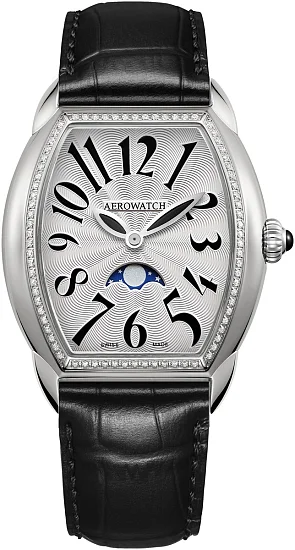 Aerowatch Streamline Lady Quartz Moonphase Diamonds A 43958 AA11 DIA