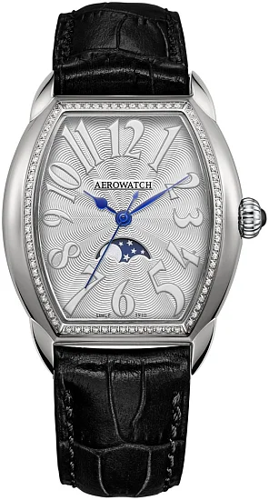 Aerowatch Streamline Lady Quartz Moonphase Diamonds A 43958 AA08 DIA