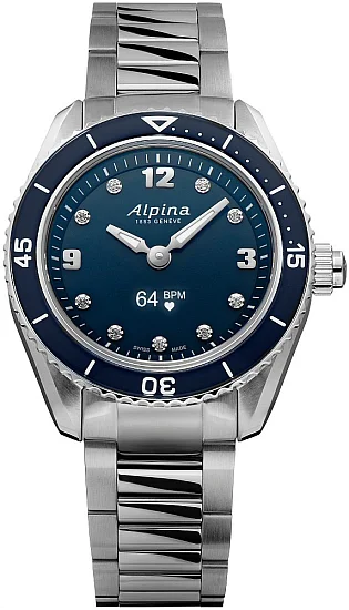 Alpina AlpinerX Comtesse Glacier Smartwatch Ladies Diamonds Set AL-286DND3C6B