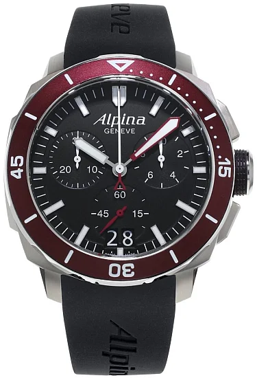 Alpina Seastrong Quartz Chronograph Diver 300 Big Date AL-372LBBRG4V6