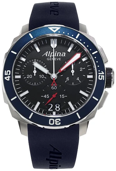 Alpina Seastrong Quartz Chronograph Diver 300 Big Date AL-372LBN4V6