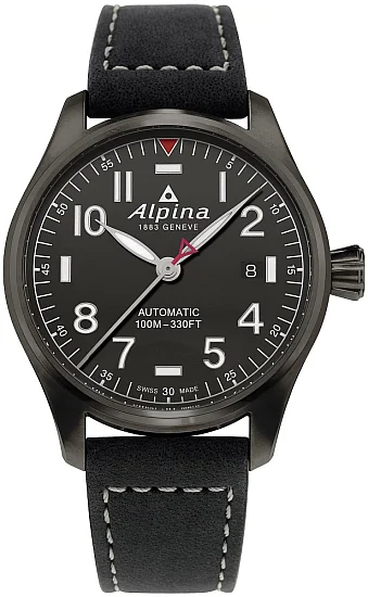 Alpina Startimer Pilot Automatic 40mm Black PVD AL-525G3TS6