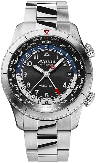 Alpina Startimer Pilot Quartz Worldtimer AL-255B4S26B