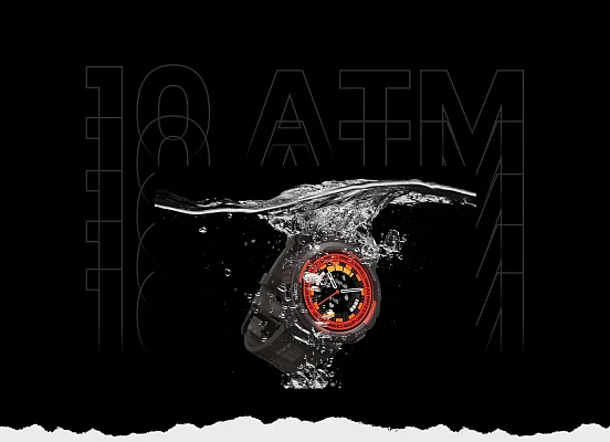 Amazfit Active Edge Lava Black Digital Smartwatch 46mm HR GPS W2212EU1N