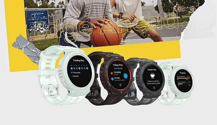 Amazfit Active Edge Mint Green Digital Smartwatch 46mm HR GPS W2212EU4N