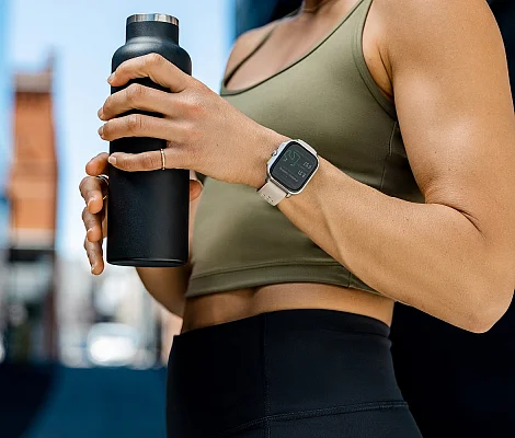 Amazfit Cheetah S Winner Champagne Digital Smartwatch 38mm HR GPS W2296TY1N